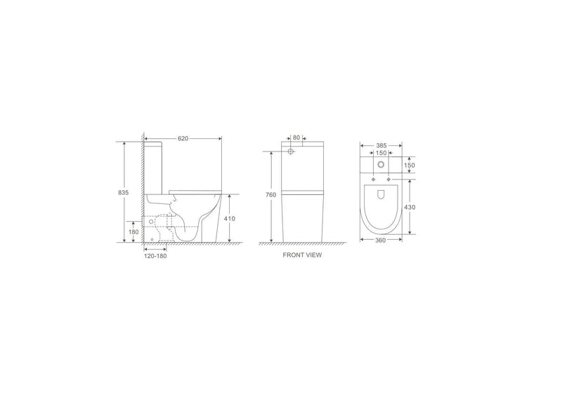 RIVO Back-to-Wall Toilet Suite mercioaustralia