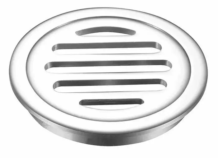 100mm Round Chrome Floorwaste Brass FIL Kitchen Bathroom