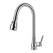 Round Chrome/Black Vintage Pull Out Kitchen Sink Mixer Tap FIL Kitchen Bathroom