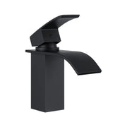 CASCADE Waterfall Matt Black Basin Mixer FIL Kitchen Bathroom