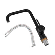 Electroplated Brass Chrome/Black Swivel Spout Kitchen Mixer Tap FIL Kitchen Bathroom