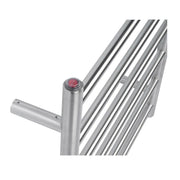 Round  Electric Heated Towel Rack 6 Bars Chrome and Colours FIL Kitchen Bathroom