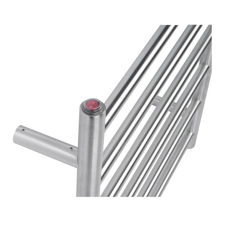 Round  Electric Heated Towel Rack 6 Bars Chrome and Colours FIL Kitchen Bathroom