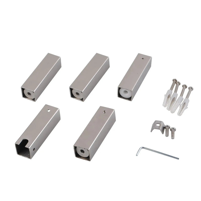 Square Electric Heated Towel Rack 4 Bars Chrome and Colours FIL Kitchen Bathroom