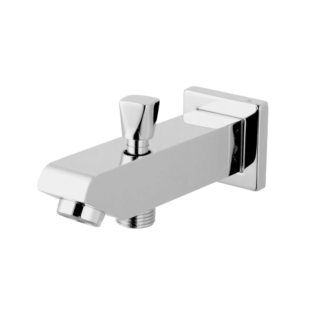 BLAZE Bathtub/Basin Wall Spout with Diverter Chrome/Black