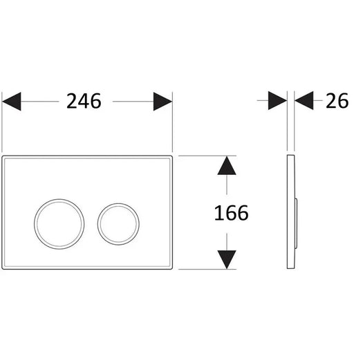 Cora Cistern Standard Button ACL