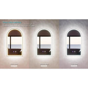 RIVA S3 FRAMELESS BACKLIT RECTANGLE LED MIRROR 3 COLOUR LIGHTS 750X900MM - FIL Kitchen Bathroom