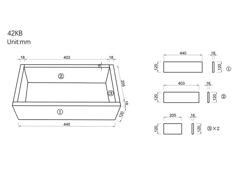Kickboard for LK-MC42L-CO/PO