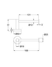Otus Slimline Toilet Paper Holder - FIL Kitchen Bathroom