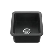 SINGLE BOWL FIRECLAY UNDERMOUNT KITCHEN SINK GLOSS WHITE/MATTE BLACK 457MM CETO