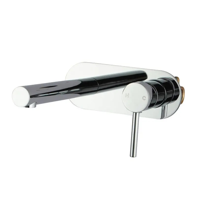 LUCID PIN Round Chrome Bathtub/Basin Wall Mixer With Spout(color up) FIL Kitchen Bathroom
