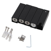 Square Electric Heated Towel Rack 9 Bars Chrome/Matte Black FIL Kitchen Bathroom