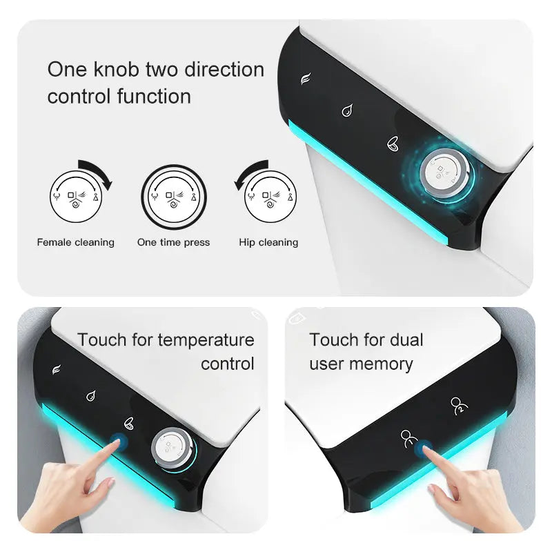 Evo Smart Wall Faced Smart Toilet Wall Faced Pan With Smart Seat LK-EVSMTU1