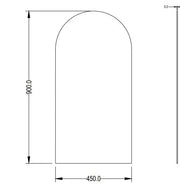Arco Plain Mirror Pencil Edge LK-PM6090/LK-PMAR4590 Lukka