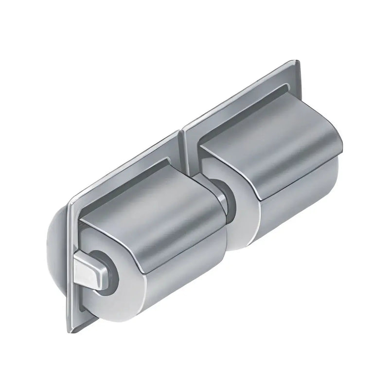 DOUBLE TOILET TISSUE DISPENSER CHROME 324MM FIL Kitchen Bathroom