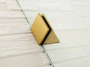 FRAMELESS HINGE DOOR WALL TO WALL CORNER PIVOT DOOR  BRUSHED GOLD FIL Kitchen Bathroom
