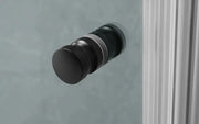 DIAMOND FRAMELESS HINGE DOOR WALL TO WALL  MATTE BLACK FIL Kitchen Bathroom