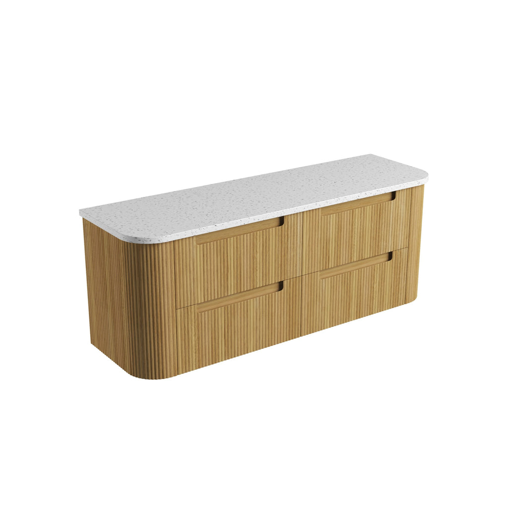 Varcelli Tier Harvest Oak Wall Hung Vanity 1500mm/1800mm