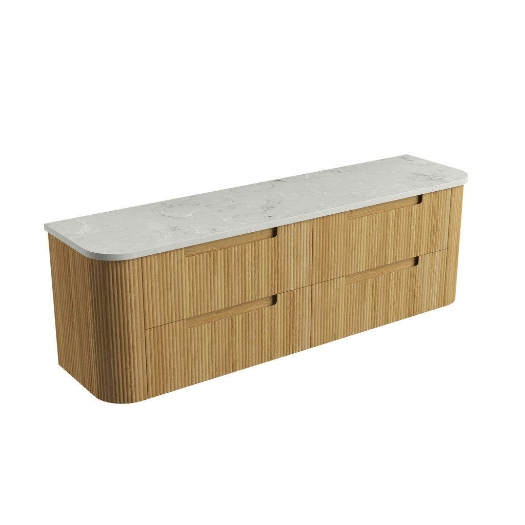 Varcelli Tier Harvest Oak Wall Hung Vanity 1500mm/1800mm