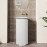 Civaro Floor Standing Matte White Pillar Cabinet - FIL Kitchen Bathroom