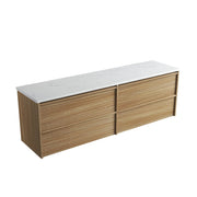 Venetta Framed Wall Hung 1800mm Harvest Oak Cabinet - FIL Kitchen Bathroom
