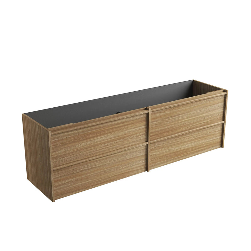 Venetta Framed Wall Hung 1800mm Harvest Oak Cabinet - FIL Kitchen Bathroom