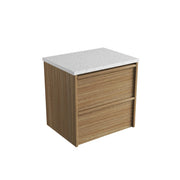 Venetta Framed Wall Hung 600mm Harvest Oak Cabinet - FIL Kitchen Bathroom