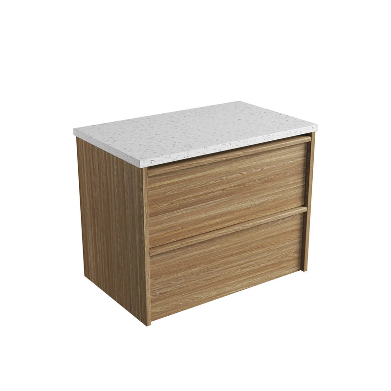 Venetta Framed Wall Hung 750mm Harvest Oak Cabinet - FIL Kitchen Bathroom