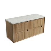 Voulari Framed Wall Hung 1200mm Harvest Oak Cabinet - FIL Kitchen Bathroom