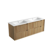 Voulari Vramed Wall Hung 1500mm Harvest Oak Cabinet - FIL Kitchen Bathroom