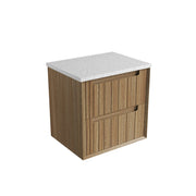 Voulari Framed Wall Hung 600mm Harvest Oak Cabinet - FIL Kitchen Bathroom