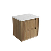 Voulari Framed Wall Hung 600mm Harvest Oak Cabinet - FIL Kitchen Bathroom