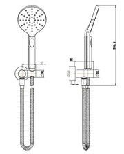 CORA ROUND HAND SHOWER ON WALL OUTLET BRACKET ACL