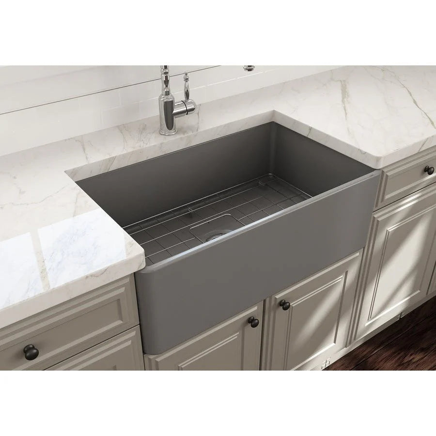 KITCHEN SINK QUARTZ UNDERMOUNT Matte White/Matte Black/Matte Grey 838mm