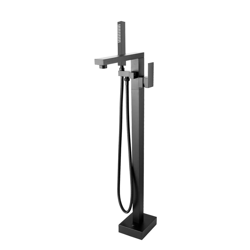 Square Freestanding Bath Mixer With Handheld Shower Chrome and Colours FIL Kitchen Bathroom
