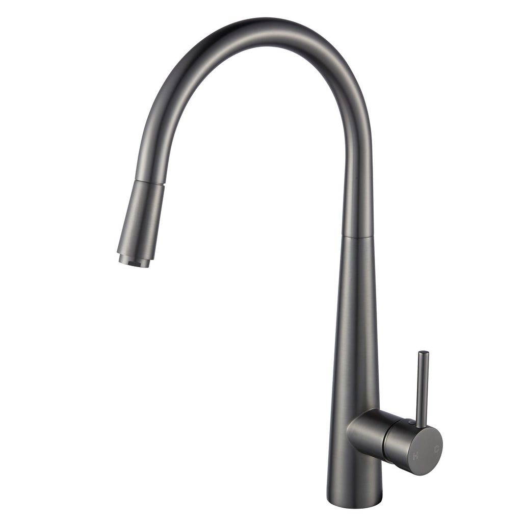 Round Pull Out Kitchen Sink Mixer Tap Chrome and Colours