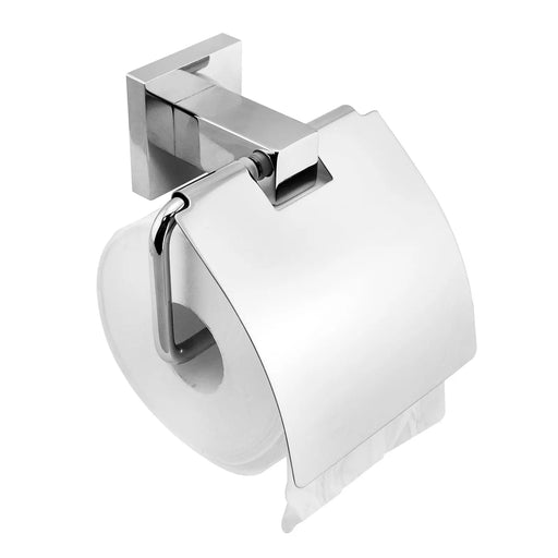 Blaze Chrome Toilet Paper Roll Holder W/ Cover FIL Kitchen Bathroom