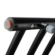 Round Matte Black Electric Heated Towel Rack 9 Bars FIL Kitchen Bathroom