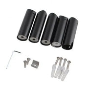 Round Matte Black Electric Heated Towel Rack 9 Bars FIL Kitchen Bathroom