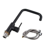 Electroplated Brass Chrome/Black Swivel Spout Kitchen Mixer Tap FIL Kitchen Bathroom