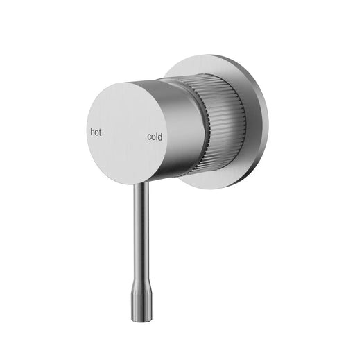 IKON Linie Basin/Bath Wall Mixer Trim Kit Brushed Nickel - FIL Kitchen Bathroom