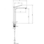 Brass Brushed Gun Metal Grey Tall Kitchen Mixer Tap Sink Mixer FIL Kitchen Bathroom