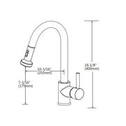 Round Chrome Pull Out Spray Kitchen Sink Mixer Tap FIL Kitchen Bathroom