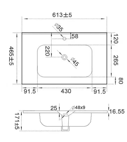 Olivia Matte Black Ceramic Top 600mm/750mm/900mm/1200mm - FIL Kitchen Bathroom