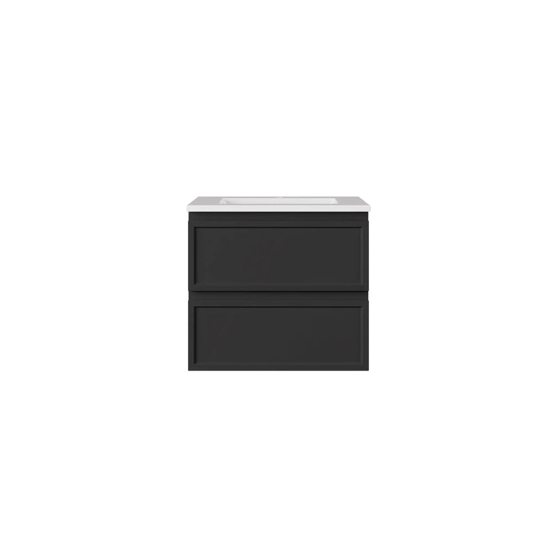 New Hamilton Federation Slim Wall Hung Cabinet Matte Black LK-FH600NW-MB