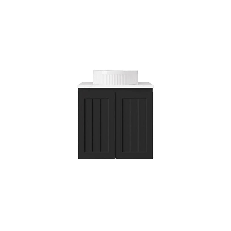 Archill Federation Wall Hung Matte Black PVC Cabinet LK-FA64W-MB