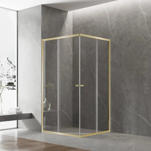 Covey Semi-Frameless Corner Double Sliding Door 6mm (Double Width)