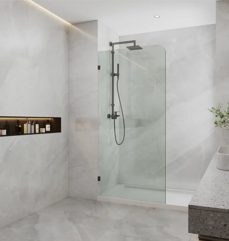 Covey Frameless Walk-In Panel Curved Corner 10mm