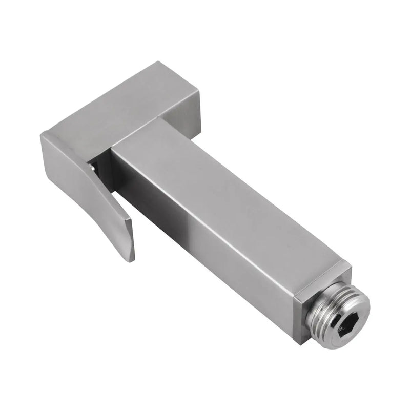 Square Toilet Bidet Spray Kit with 1.2m Stainless steel Hose Chrome and Colours FIL Kitchen Bathroom