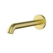 IKON Linie Round Brushed Gold Brass Spout 180/220mm - FIL Kitchen Bathroom